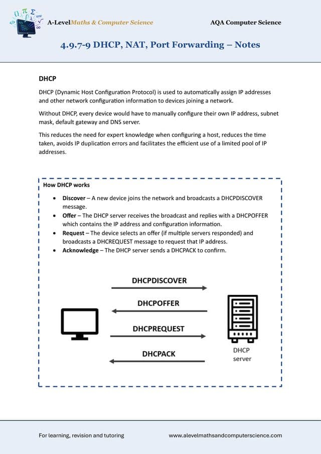 Preview of Computer Science revision notes